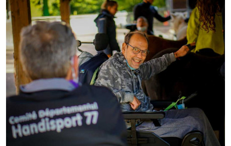 Sensibilisation handisport à l'UCPA de Bois-Le-Roi