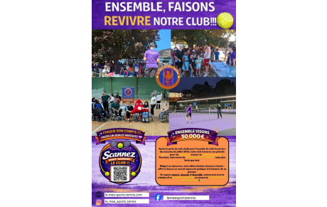 Soutenez Le Mée Sports Tennis pour reconstruire l’avenir du club